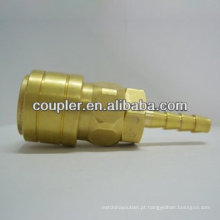 Latão NITTO Ar jardim latão Quick Connector W / Mangueira Barb